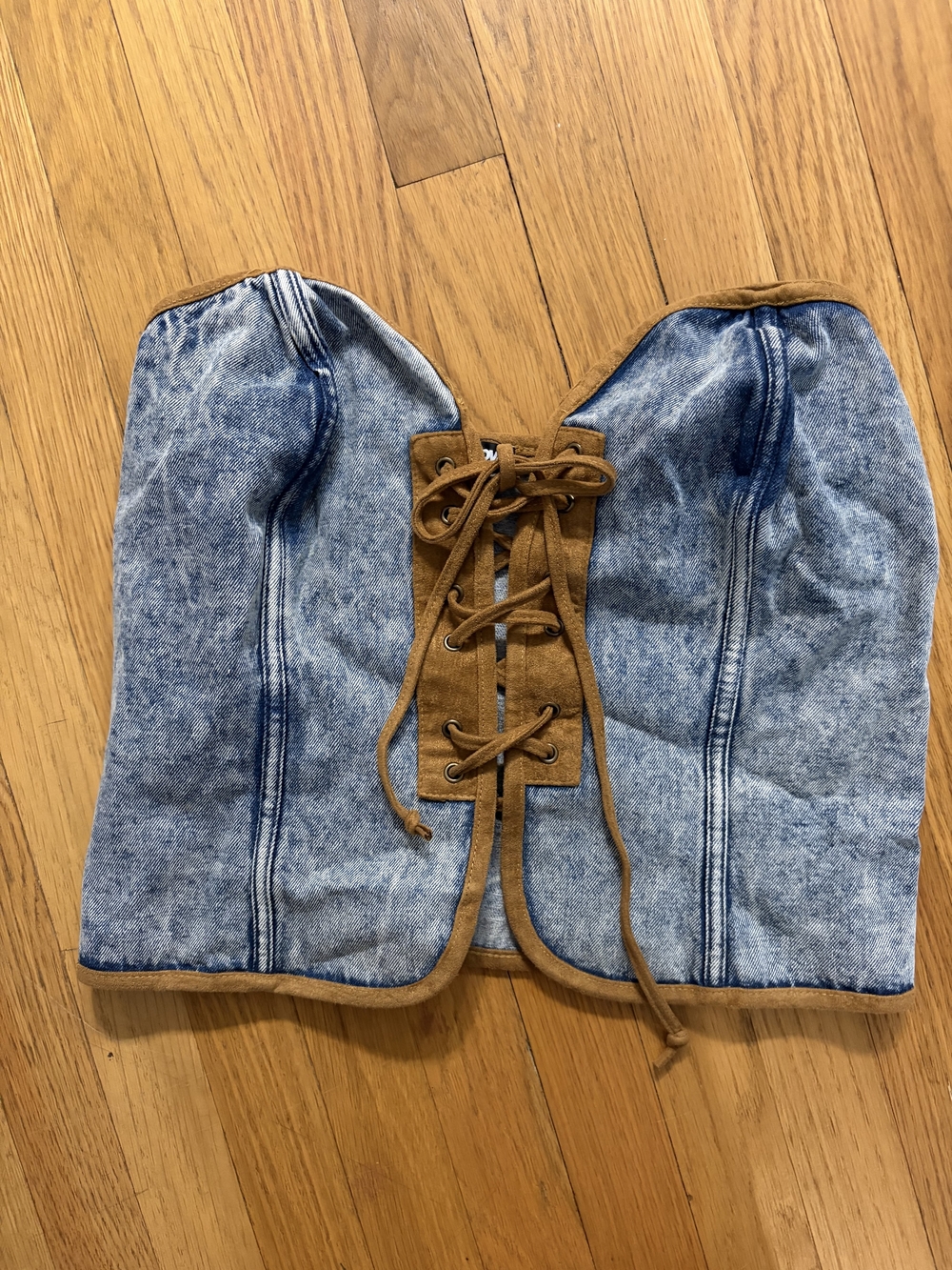 Fashion Nova Denim Crop Top